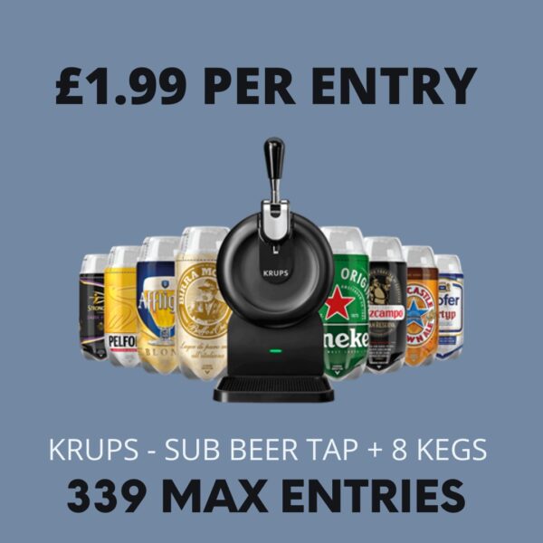 Krups - Sub Beer Tap + 8 Kegs