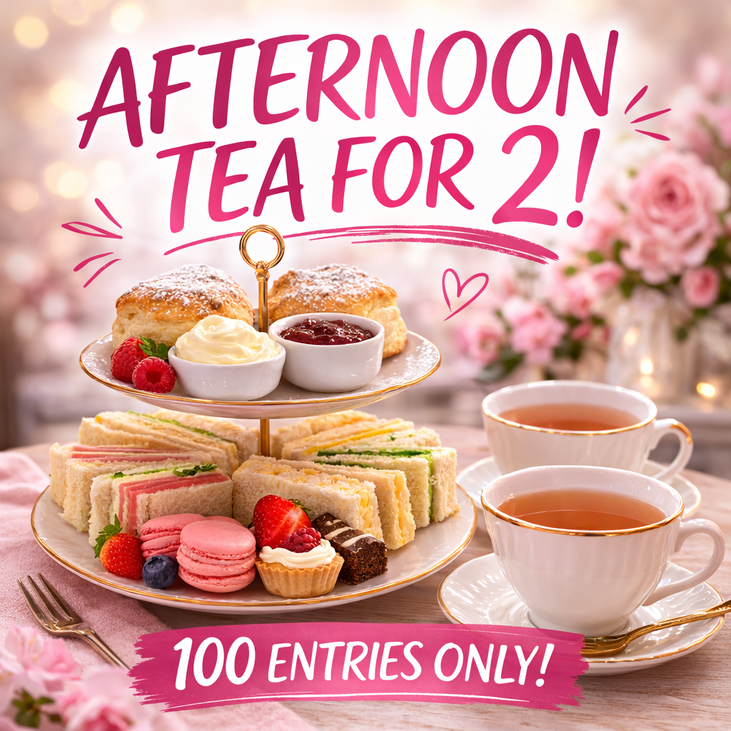 AUTO DRAW: AFTERNOON TEA FOR 2